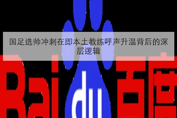 国足选帅冲刺在即本土教练呼声升温背后的深层逻辑